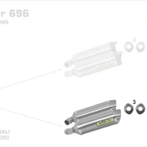Neue Kollektion Arrow Thunder Endschalldämpfer Aluminium Schwarz passend für Ducati Monster 696/796/1100
