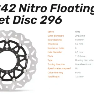 Moto-Master Bremsscheibe Nitro Floating Alu-Disc Offset vorne passend für Honda - 113242 Expressversand