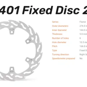 Neuheit Moto-Master Bremsscheibe Flame vorne passend für Honda - 110401