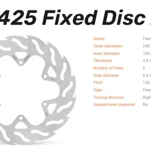 Moto-Master Bremsscheibe Flame vorne passend für Gilera / Piaggio - 110425 Ausverkauf