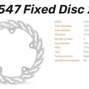 Markenprodukt Moto-Master Bremsscheibe Halo vorne passend für BMW - 110547