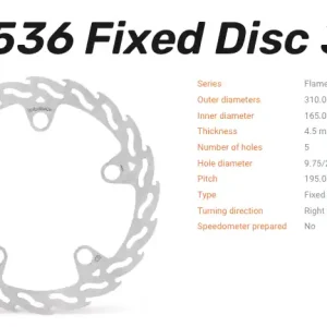 Moto-Master Bremsscheibe Flame vorne passend für Honda - 110536 Direkt Vom Hersteller