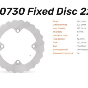 Must-Have Moto-Master Bremsscheibe Nito Mud hinten passend für Husqvarna / Sherco / SWM - 110730