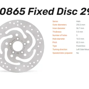 Direkt Vom Hersteller Moto-Master Bremsscheibe Halo hinten passend für Harley Davidson XL 883 / 1200 - 110865