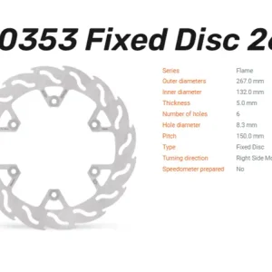 Moto-Master Bremsscheibe Flame hinten passend für Yamaha - 110353 Top-Angebot