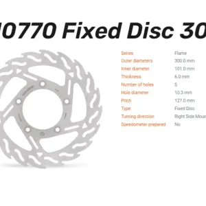 Moto-Master Bremsscheibe Flame hinten passend für Harley Davidson - 110770 Mega-Angebot