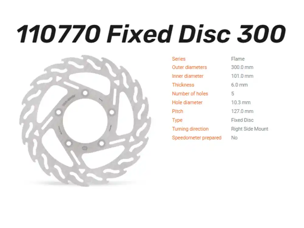 Moto-Master Bremsscheibe Flame hinten passend für Harley Davidson - 110770 Mega-Angebot