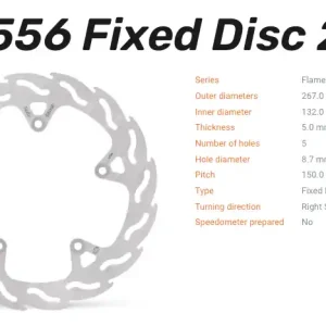 Neue Ware Moto-Master Bremsscheibe Flame vorne passend für Yamaha - 110556