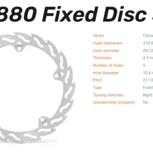 Preis Gesenkt Moto-Master Bremsscheibe Flame vorne passend für Triumph - 110880