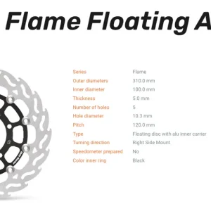 Moto-Master Bremsscheibe Flame Floating Alu-Disc vorne passend für Suzuki - 112051 Meistverkauft