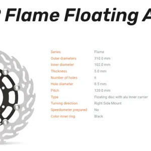 Moto-Master Bremsscheibe Flame Floating Alu-Disc vorne passend für Suzuki - 112069 Sonderangebot