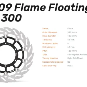 Moto-Master Bremsscheibe Flame Floating Alu-Disc vorne passend für BMW - 112109 Ausverkauf