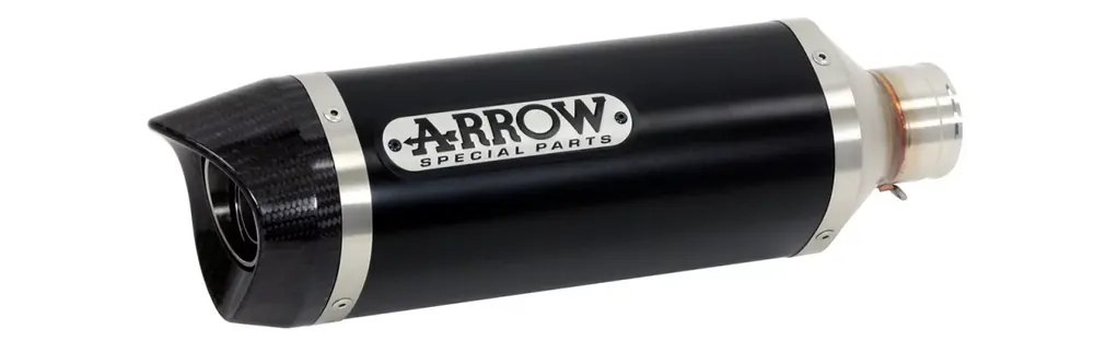 Arrow Thunder Aluminium Schwarz Endschalldämpfer passend für Yamaha Niken 18-19 Billig