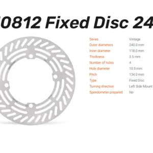 Solange Der Vorrat Reicht Moto-Master Bremsscheibe Vintage vorn passend für Honda CR 125 / 250 / 500 - 110812