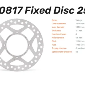 Moto-Master Bremsscheibe Vintage vorne passend für Kawasaki - 110817 Highlight