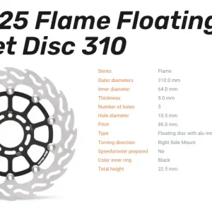 Moto-Master Bremsscheibe Flame Floating-Alu Disc Offset vorne passend für Suzuki - 113025 Aktuell