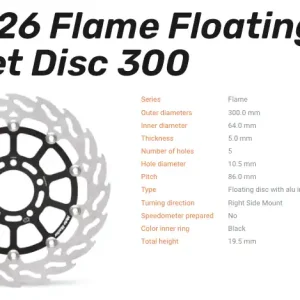 Moto-Master Bremsscheibe Flame Floating-Alu Disc Offset vorne passend für Suzuki - 113026 Expressversand