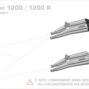 Saisonangebot ARROW Pro-Racing Edelstahl Endschalldämpfer passend für Triumph Thruxton / Speed Twin 1200