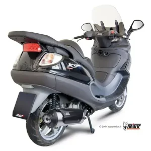 MIVV Edelstahl Komplettanlage Urban passend für Piaggio MP3 125 / X7 / X8 / X-Evo / X9 Markenware