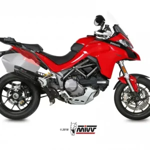 MIVV Suono Black Steel Endschalldämpfer passend für Ducati Multistrada 1200/1260 Versand Am Gleichen Tag
