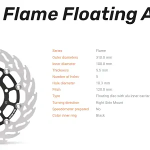 Moto-Master Bremsscheibe Floating-Alu Flame-Racing-Serie vorne passend für Suzuki - 112163 Billig