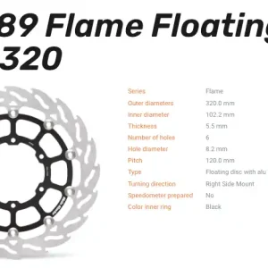 Moto-Master Bremsscheibe Floating-Alu Flame-Racing-Serie vorn passend für Suzuki - 112289 Bestseller