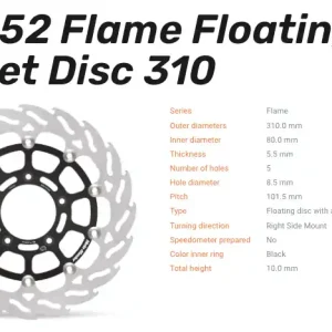 Rabatt Moto-Master Bremsscheibe Floating-Alu Flame-Racing-Serie vorn passend für MV Agusta - 113152