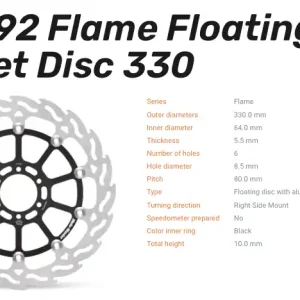 Moto-Master Bremsscheibe Floating-Alu Flame-Racing-Serie vorn passend für Aprilia - 113192 Top-Angebot