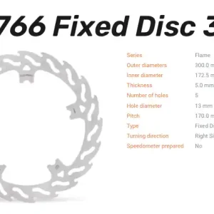 Saisonangebot Moto-Master Bremsscheibe Flame vorne passend für Harley Davidson - 110766