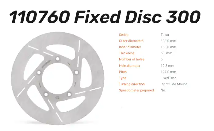 Angebot Moto-Master Bremsscheibe Tulsa vorn passend für Harley Davidson - 110760