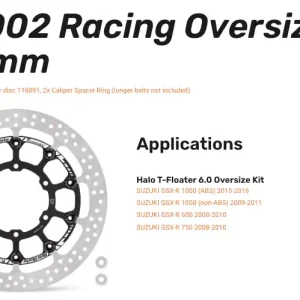 Garantierte Lieferung Moto-Master Profi-Rennscheibe Halo T-Floater Oversize-Kit vorn passend für Suzuki - 314002