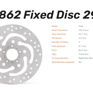 Geprüft Moto-Master Bremsscheibe Halo vorn passend für Harley Davidson - 110862