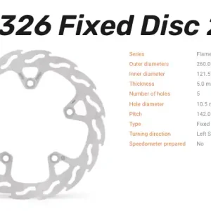 Gratis Versand Moto-Master Bremsscheibe Flame vorne passend für Suzuki - 110326