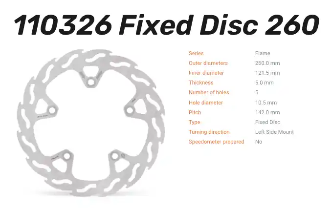 Gratis Versand Moto-Master Bremsscheibe Flame vorne passend für Suzuki - 110326