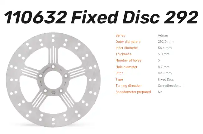 Moto-Master Bremsscheibe Adrian-Serie vorn passend für Harley Davidson - 110632 Must-Have