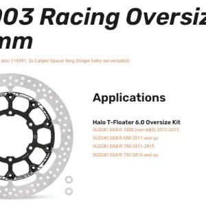 Moto-Master Profi-Rennscheibe Halo T-Floater Oversize-Kit vorn passend für Suzuki - 314003 Ausverkauf