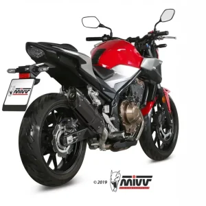 MIVV Suono Endschalldämpfer Edelstahl Schwarz passend für Honda CB 500 F 19-22 Preisreduziert