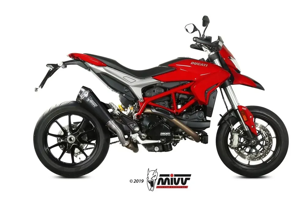 MIVV DELTA RACE Edelstahl Endschalldämpfer passend für Ducati Hypermotard 939 2016–2018 Expressversand
