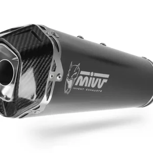 MIVV DELTA RACE Endschalldämpfer Edelstahl Schwarz passend für Ducati Hypermotard 939 (2016–2018) Neu Im Sortiment