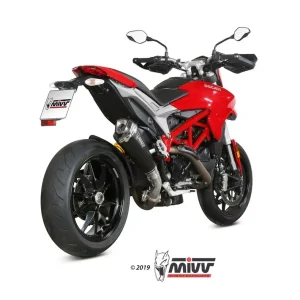 Beliebt MIVV DELTA RACE Endschalldämpfer Edelstahl Schwarz passend für Ducati Hypermotard 939 2016-2018