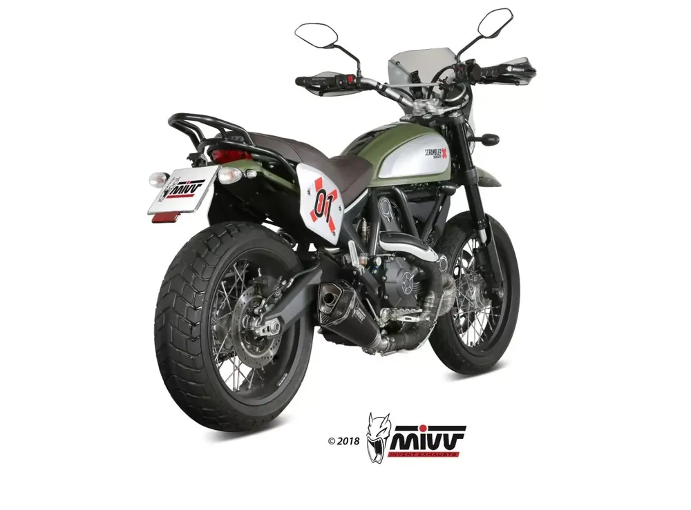 MIVV DELTA RACE Endschalldämpfer passend für Ducati Scrambler 800 Meistverkauft