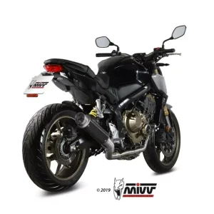 MIVV GPPro Edelstahl Schwarz Auspuff passend für Honda CBR 650 R / CB 650 R (19–23) Nur Heute