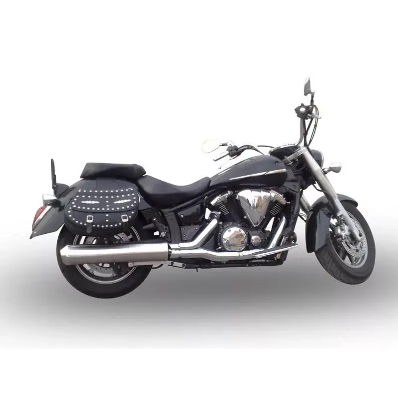 GPR Inox Oval Bomb Slip-on Auspuff passend für Yamaha XVS 1300 Midnight Star Highlight