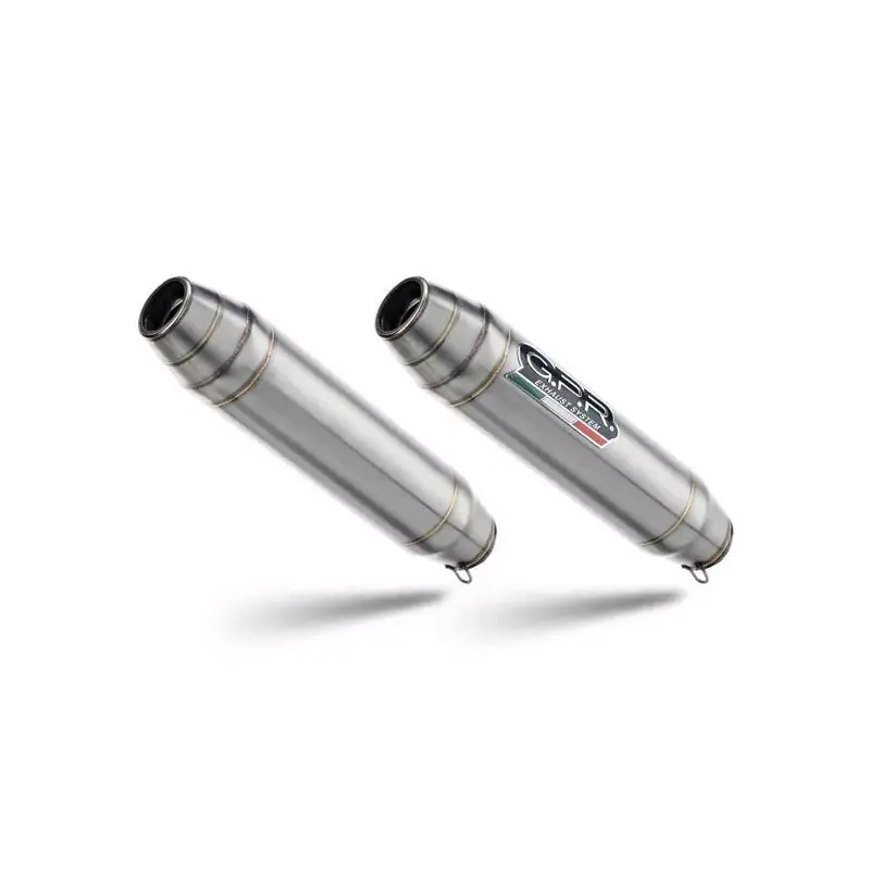 GPR Deeptone Inox Dual Slip-On Auspuff passend für Aprilia Shiver 900 2017–2020 Neuheit