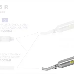 Ausverkauf Arrow Endschalldämpfer Street Thunder Aluminium passend für Honda CBR 125 R 11-16