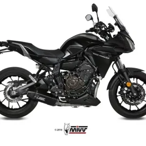 MIVV Komplettanlage SPEED EDGE Edelstahl Schwarz passend für Yamaha MT-07 Tracer Expressversand