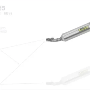 Knallerangebot Arrow Endschalldämpfer Thunder Titan passend für Yamaha MT 125 14-19