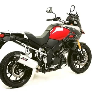 Sonderangebot Giannelli Maxi Oval Slip On Aluminium passend für Suzuki DL 1000 V-Strom