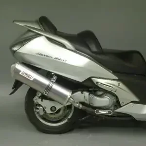 Aktuell Giannelli Maxiscooter Slip On Aluminium passend für Honda Silver Wing 400/600