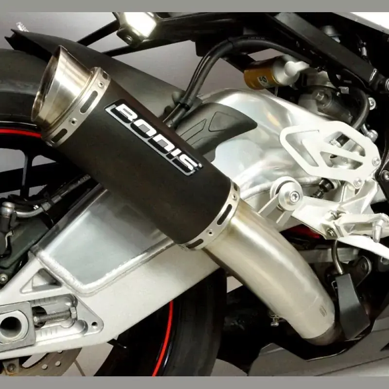 Letzte Chance Bodis M-GP Auspuff Edelstahl BLACK passend für BMW S 1000 RR 2015-2016